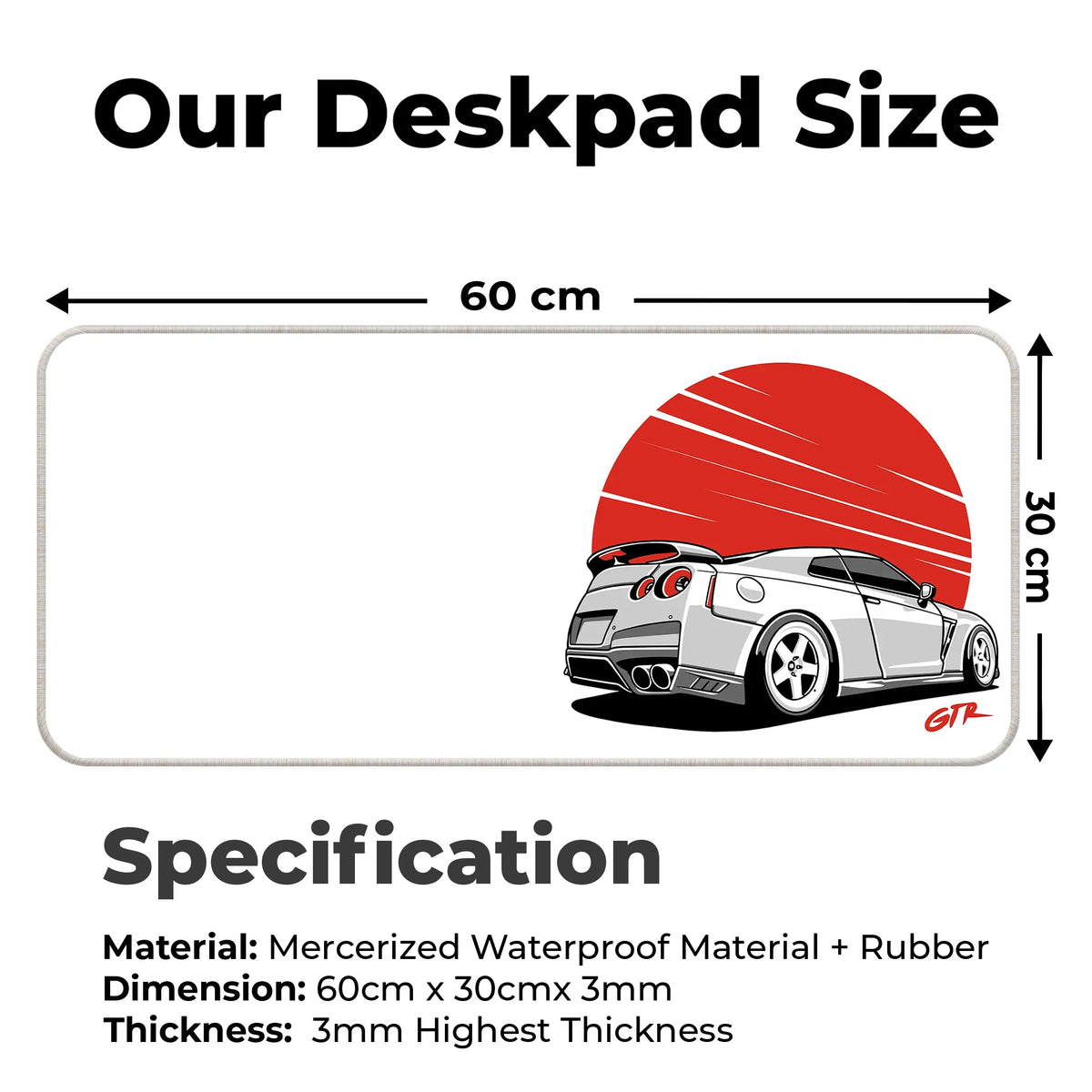 GTR Power Deskmat