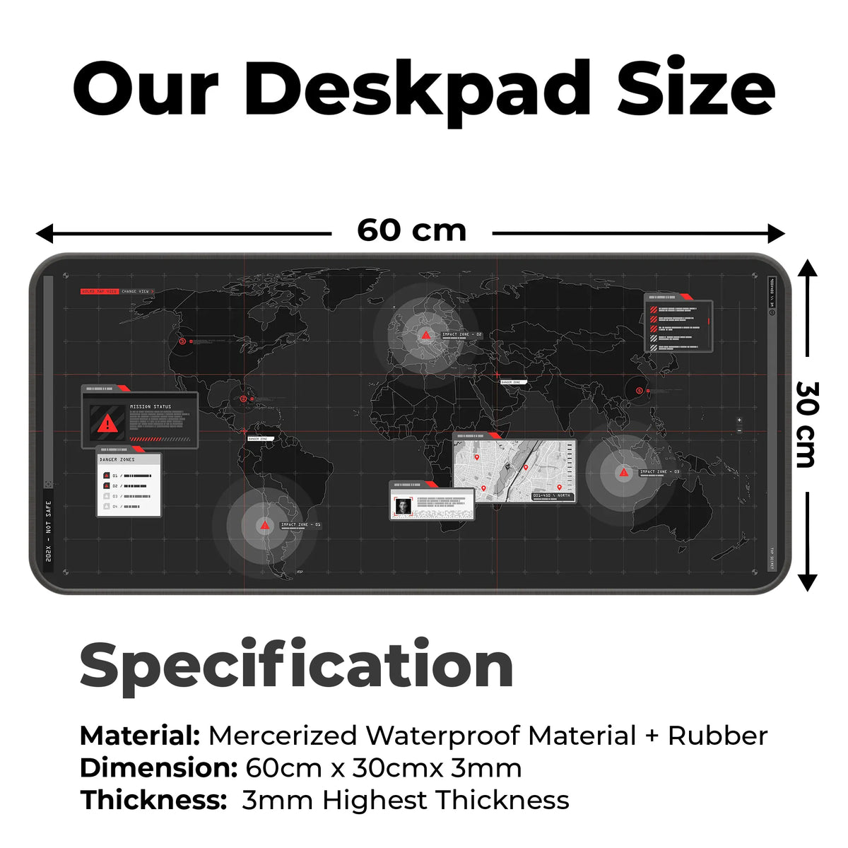World Map Deskmat