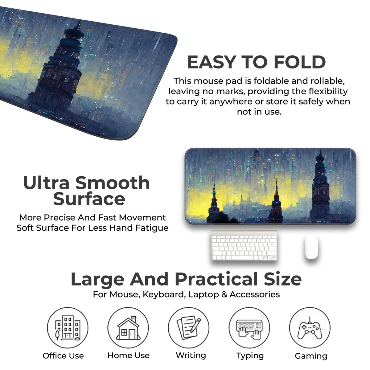 Night City Deskmat