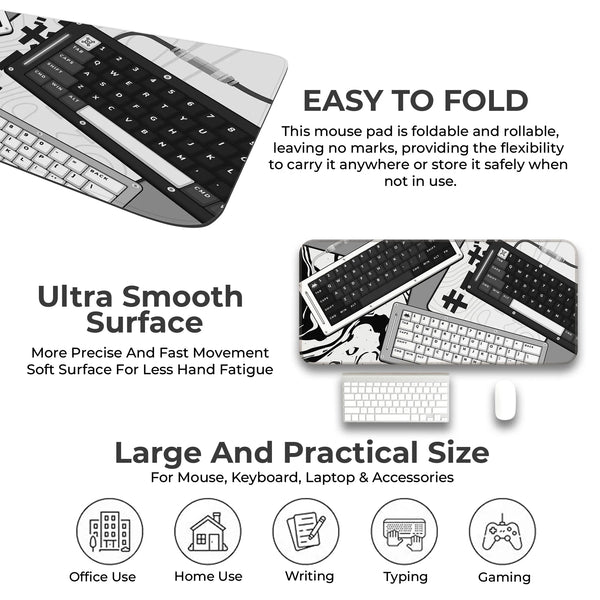 Monochrome Mecha Keyboard Deskmat