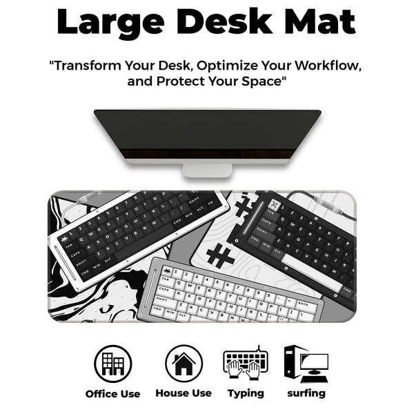 Monochrome Mecha Keyboard Deskmat