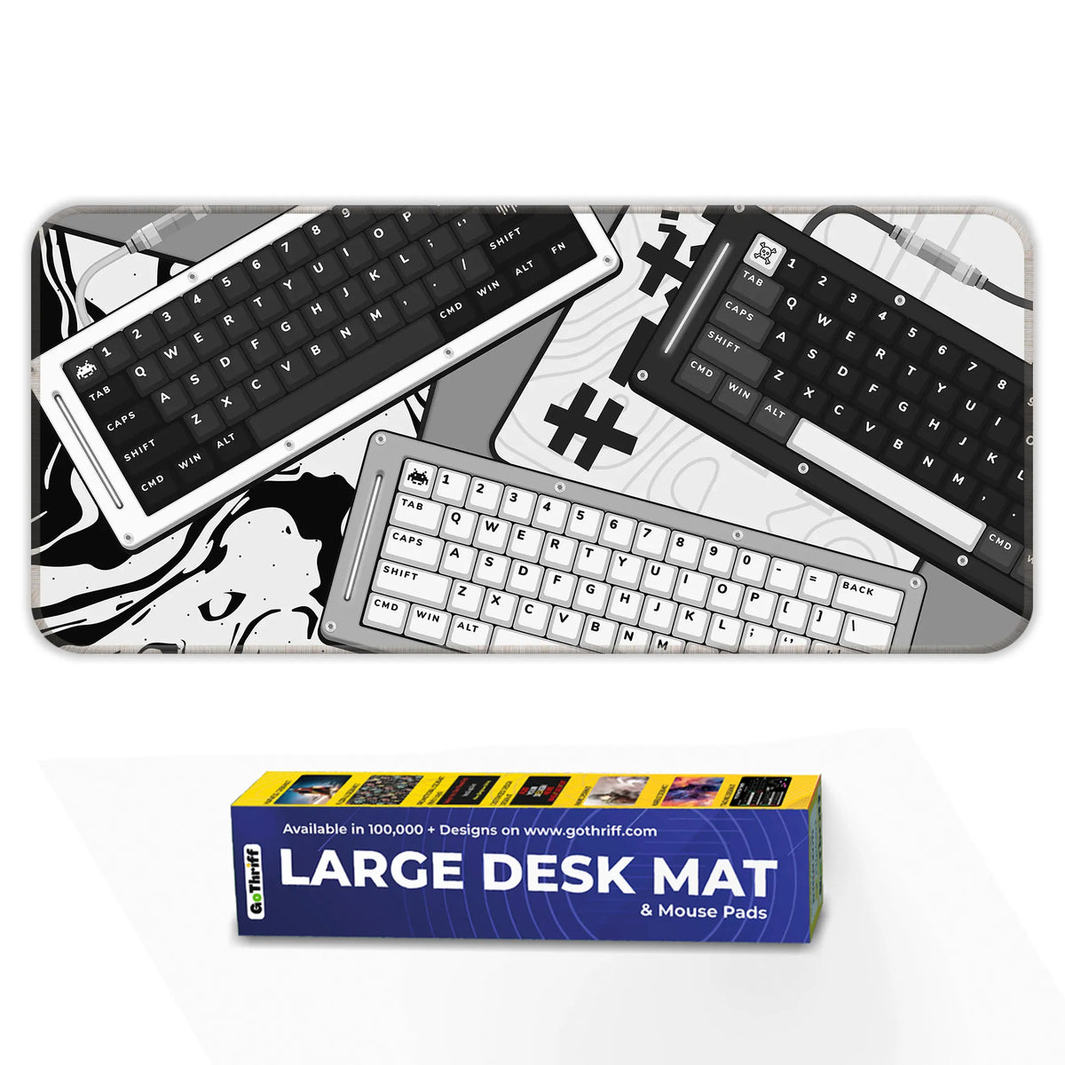 Monochrome Mecha Keyboard Deskmat