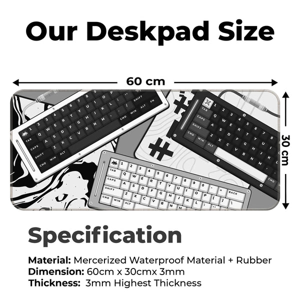 Monochrome Mecha Keyboard Deskmat