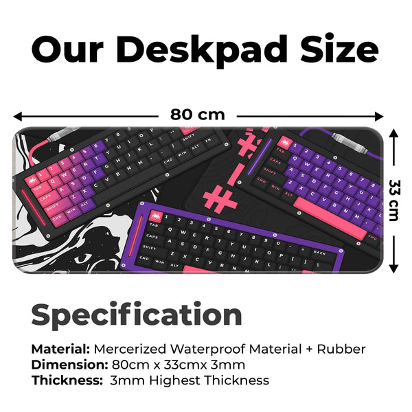 Monochrome Mecha Keyboard Deskmat