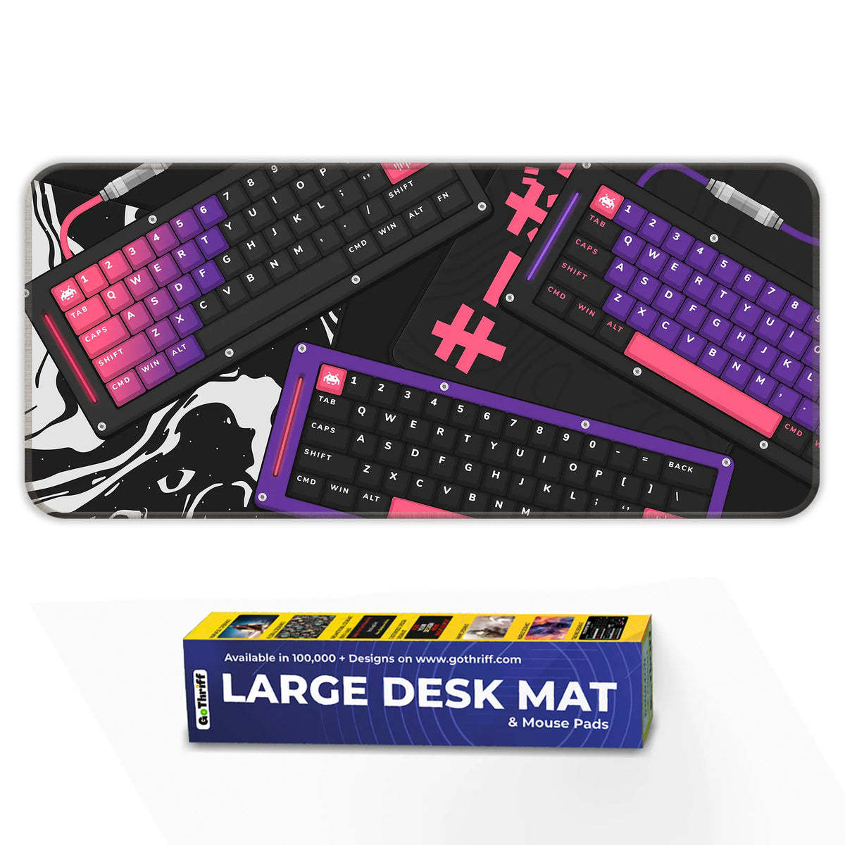 Monochrome Mecha Keyboard Deskmat