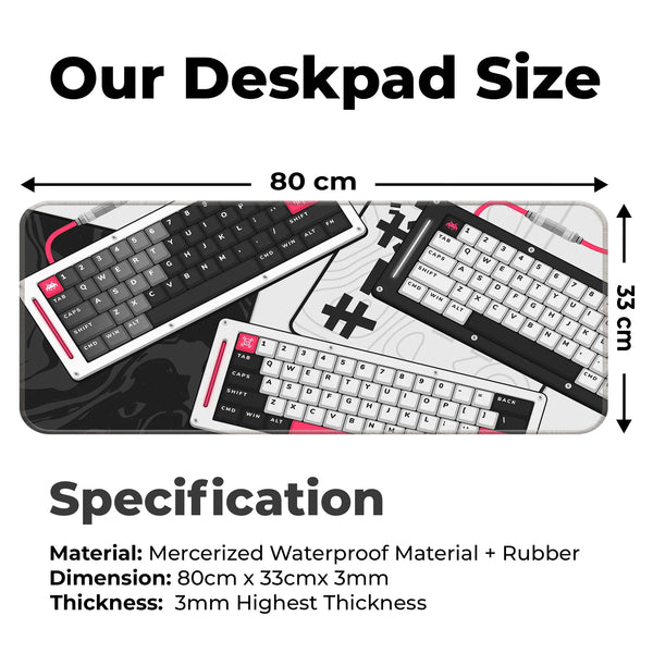 Monochrome Mecha Keyboard Deskmat
