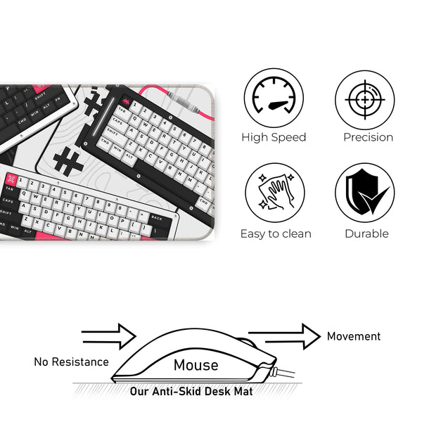Monochrome Mecha Keyboard Deskmat
