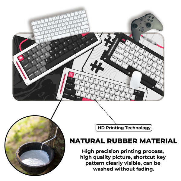 Monochrome Mecha Keyboard Deskmat