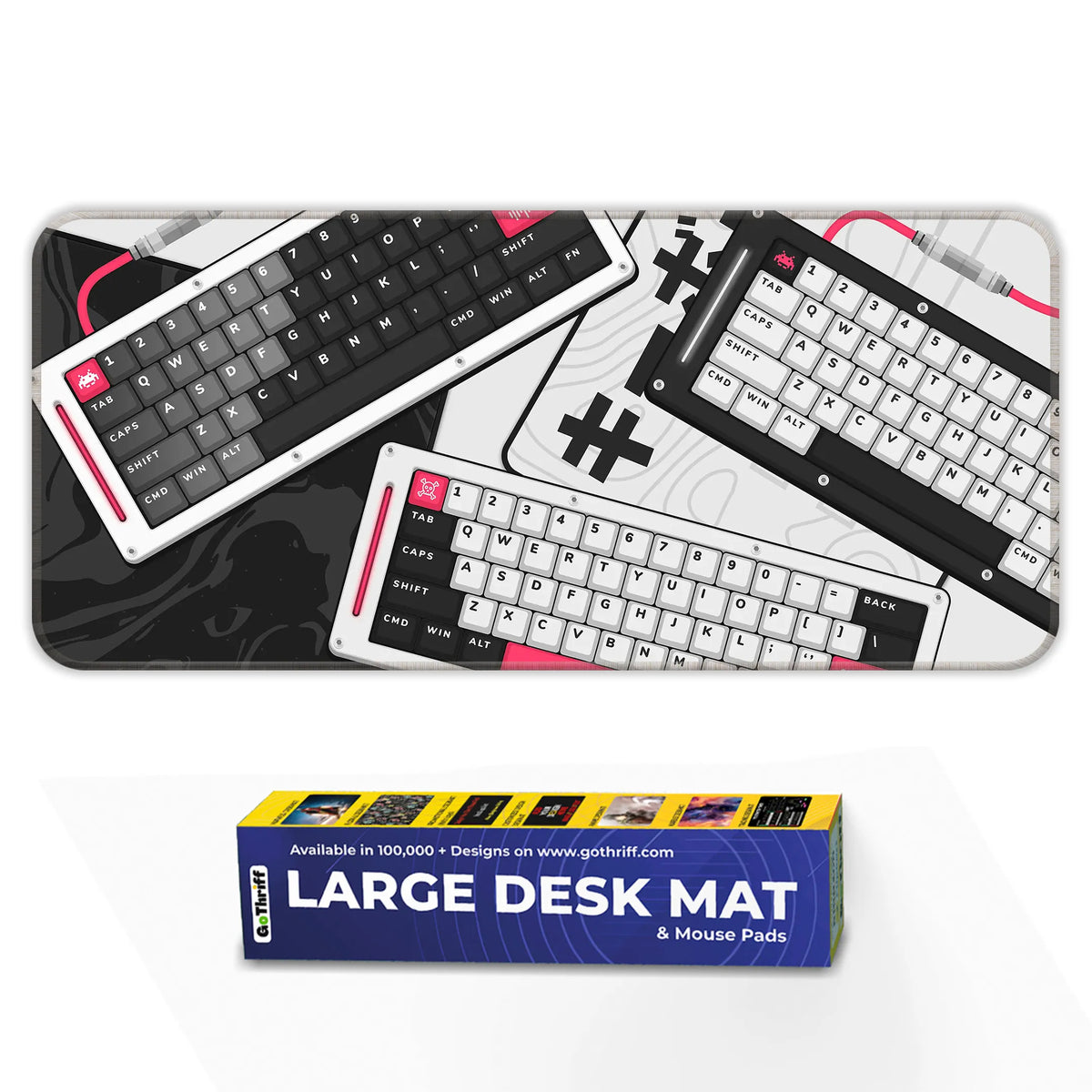 Monochrome Mecha Keyboard Deskmat