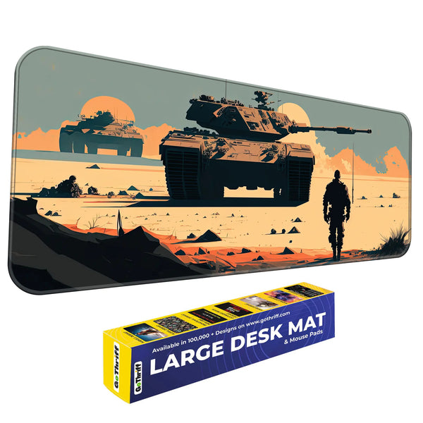 Desert Tank Warfare Deskmat