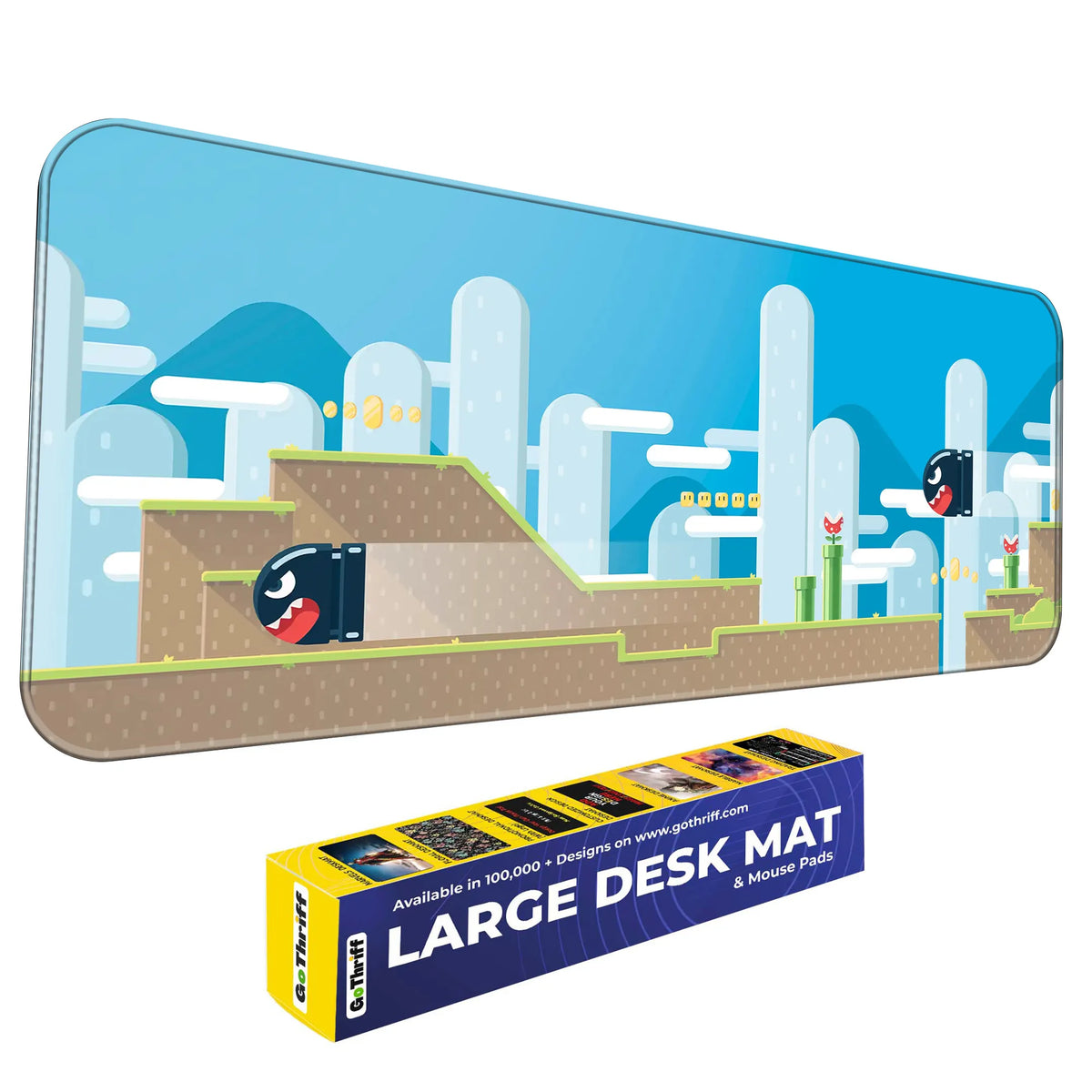 Retro Pixel World Deskmat