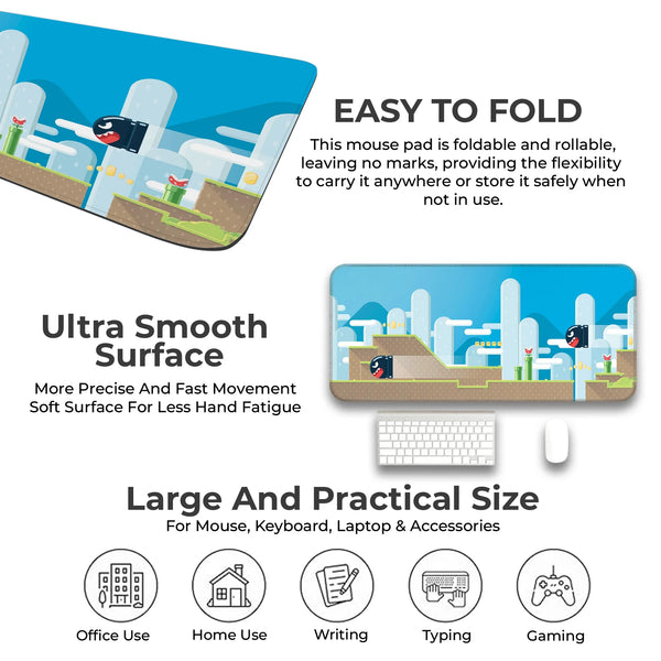 Retro Pixel World Deskmat