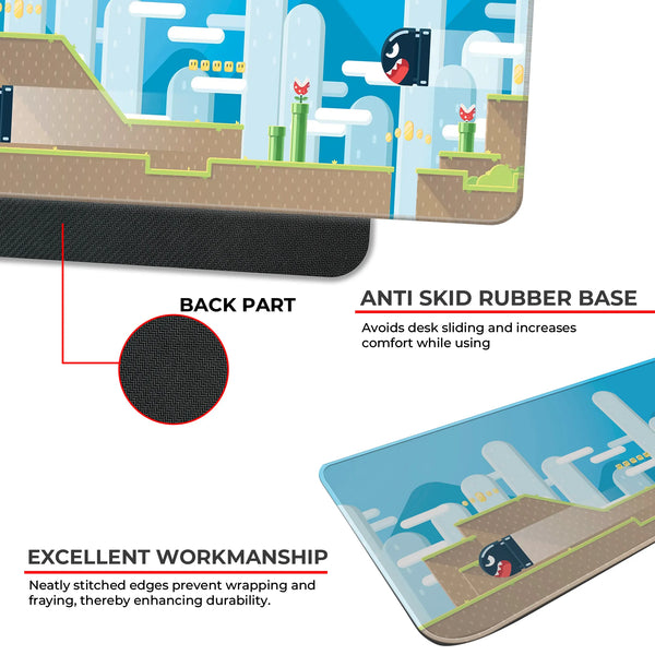 Retro Pixel World Deskmat