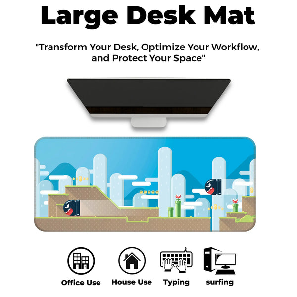 Retro Pixel World Deskmat