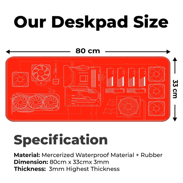 PC Builder Blueprint Deskmat
