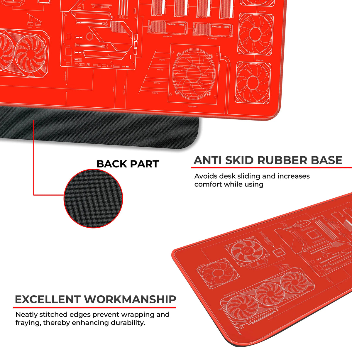 PC Builder Blueprint Deskmat