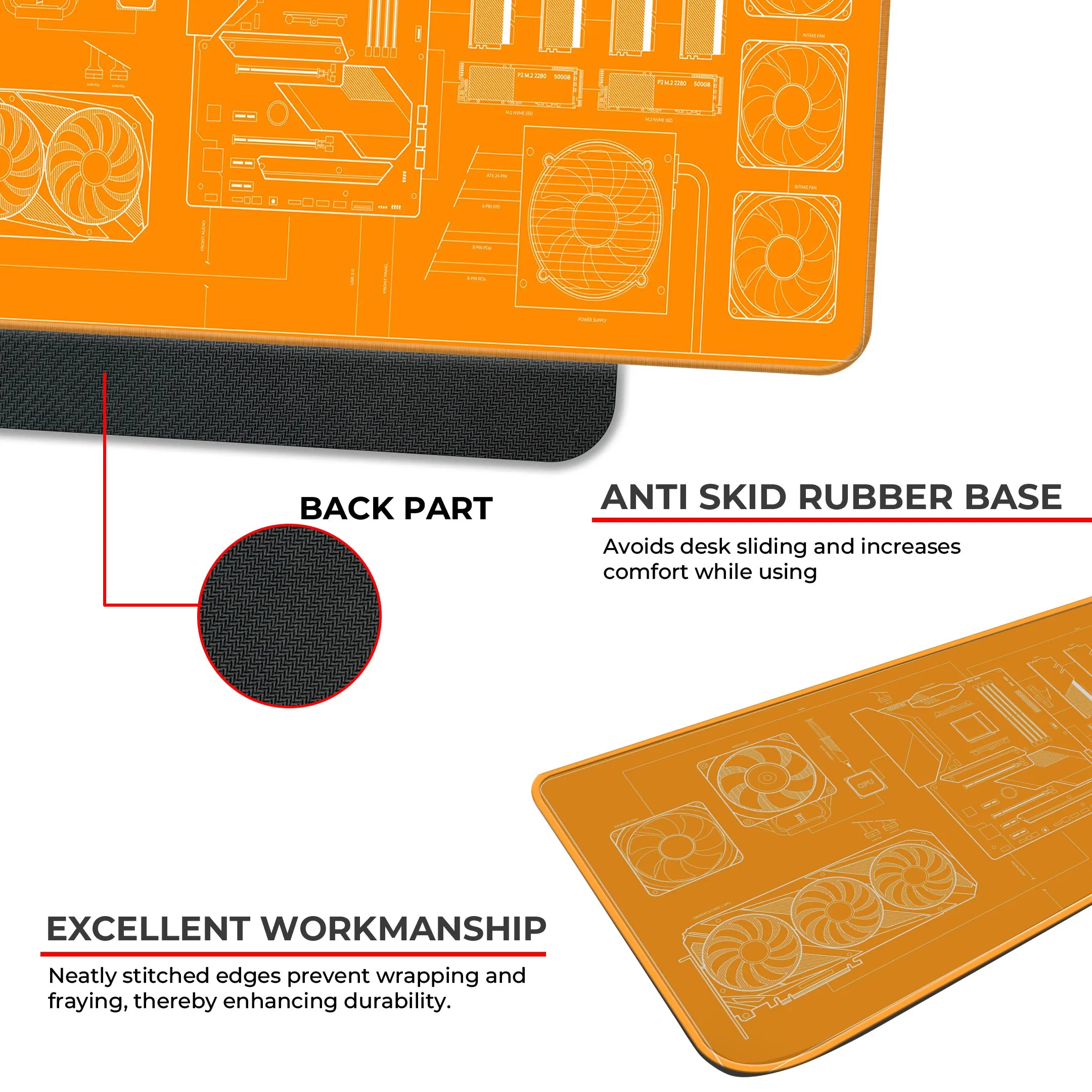 PC Builder Blueprint Deskmat