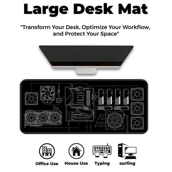 PC Builder Blueprint Deskmat