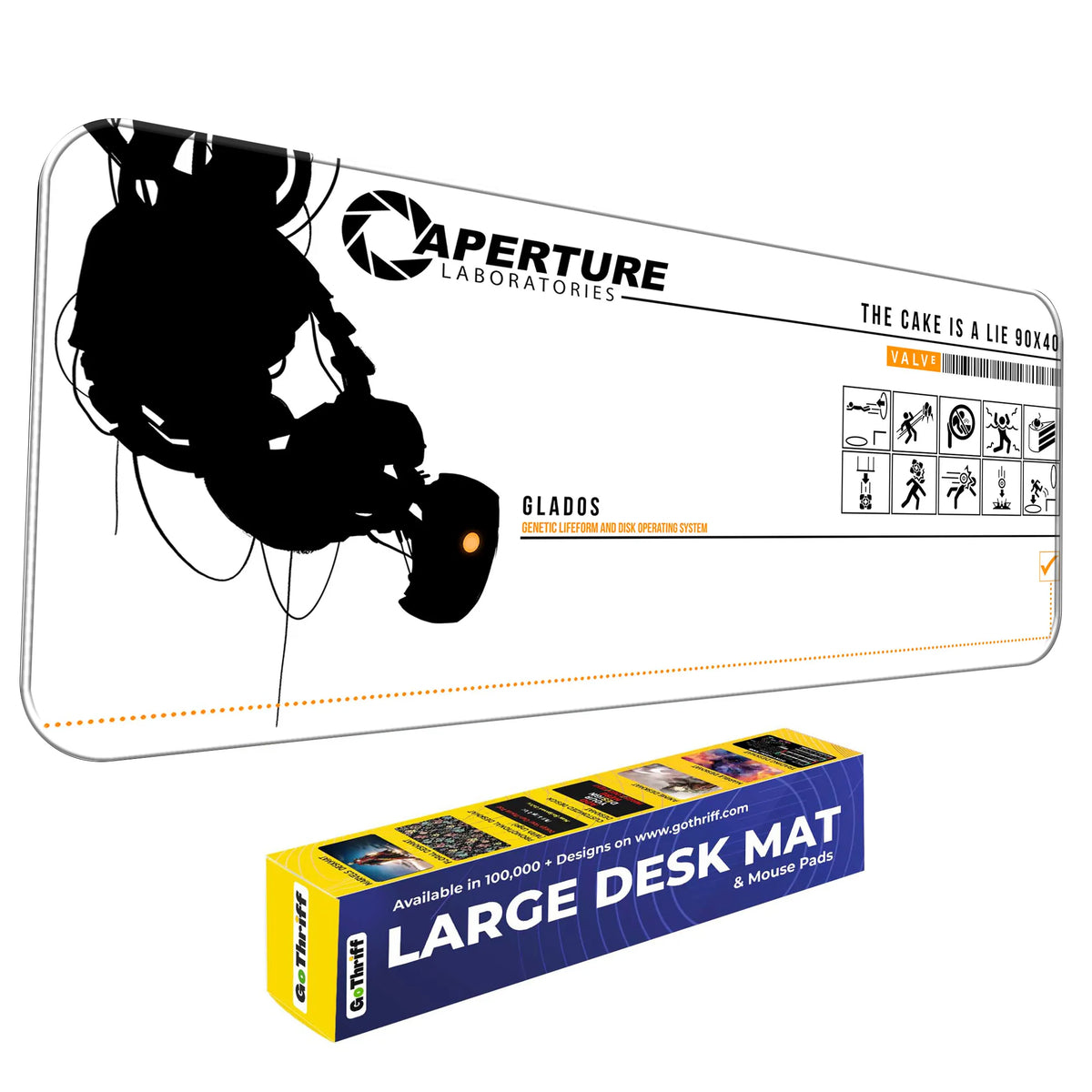 Portal GLaDOS Deskmat