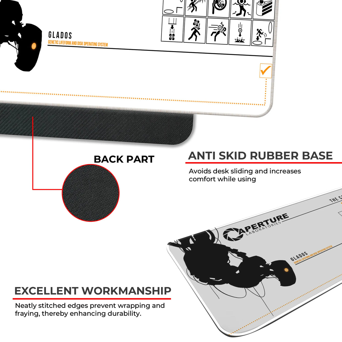 Portal GLaDOS Deskmat