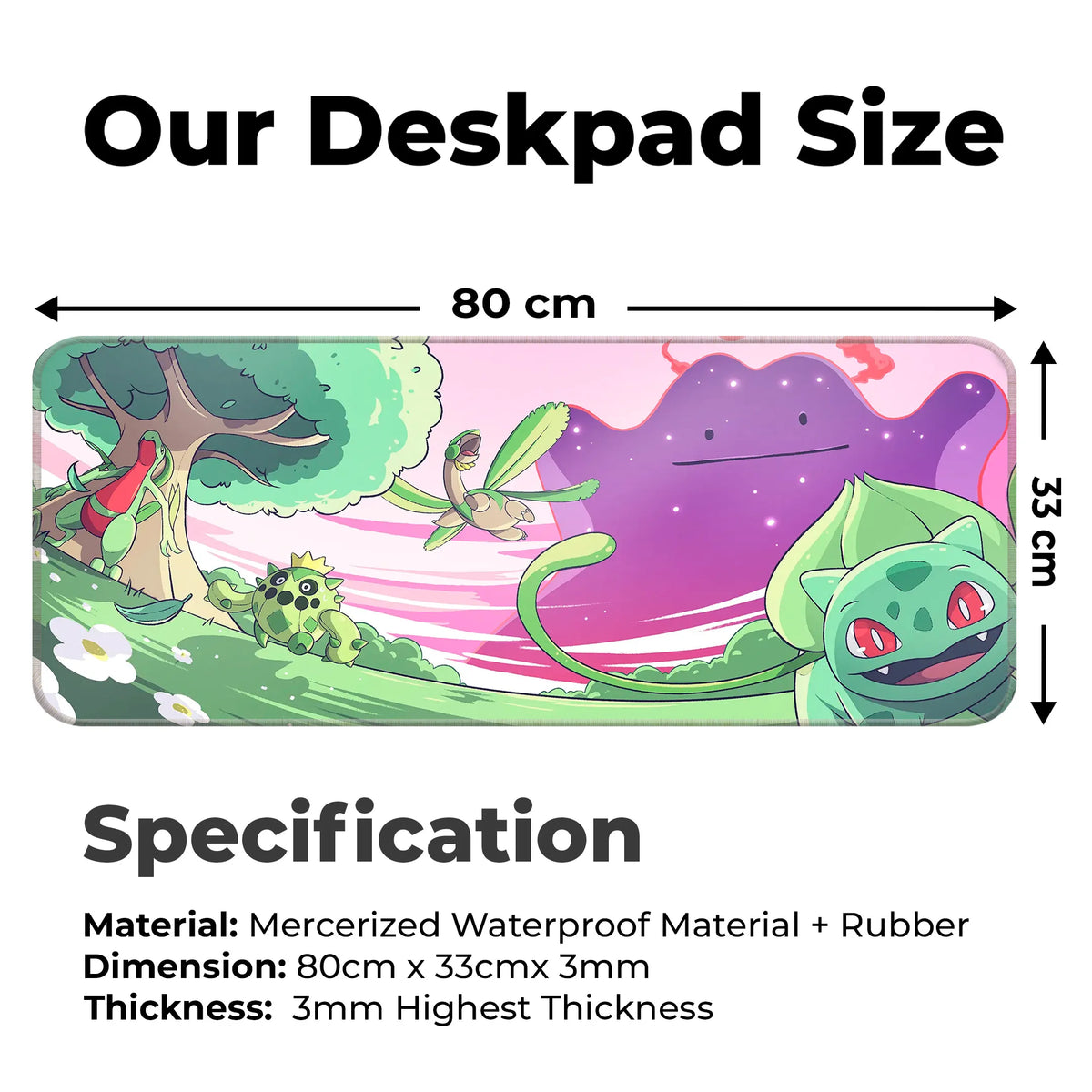 Pokémon Forest Vibes Deskmat