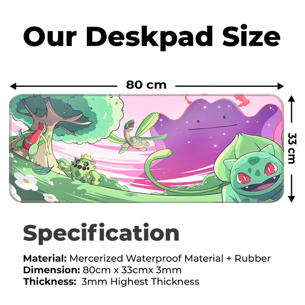 Pokémon Forest Vibes Deskmat