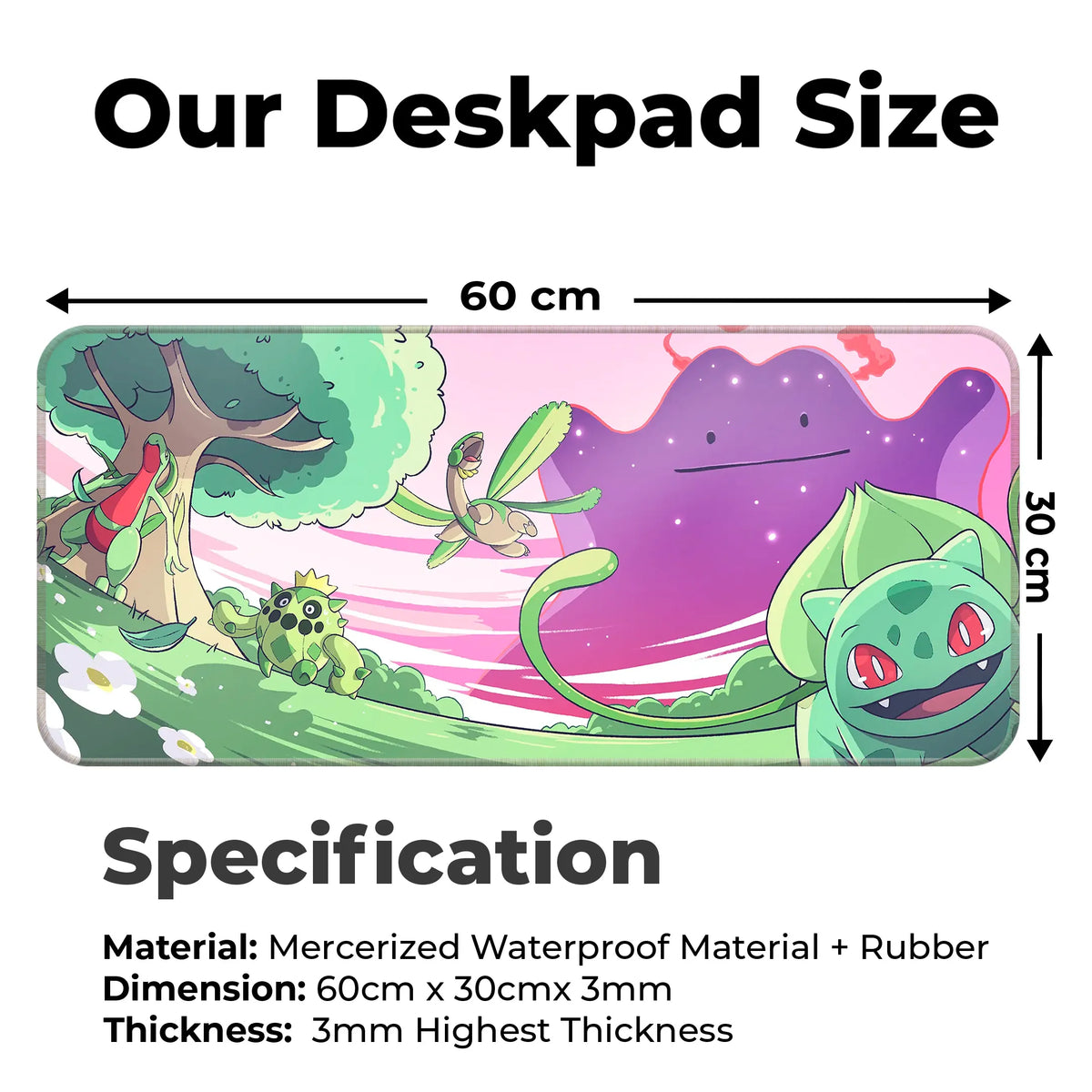 Pokémon Forest Vibes Deskmat