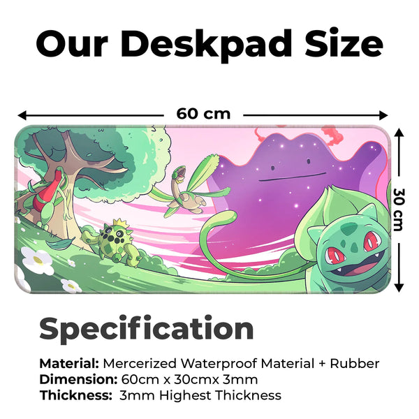 Pokémon Forest Vibes Deskmat