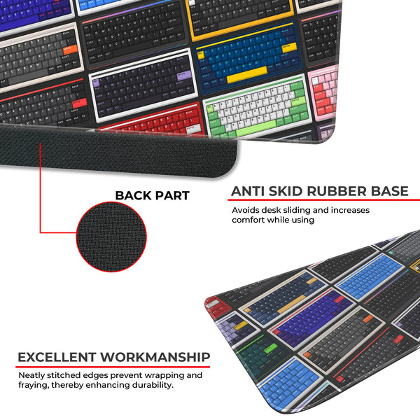 RGB Keycaps Grid Deskmat
