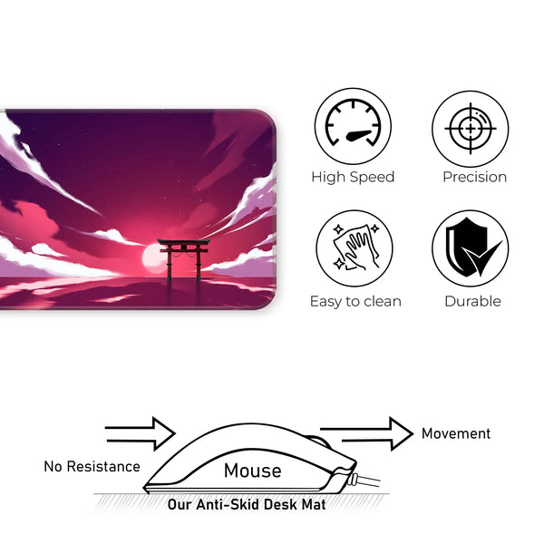 Torii Sunset Deskmat