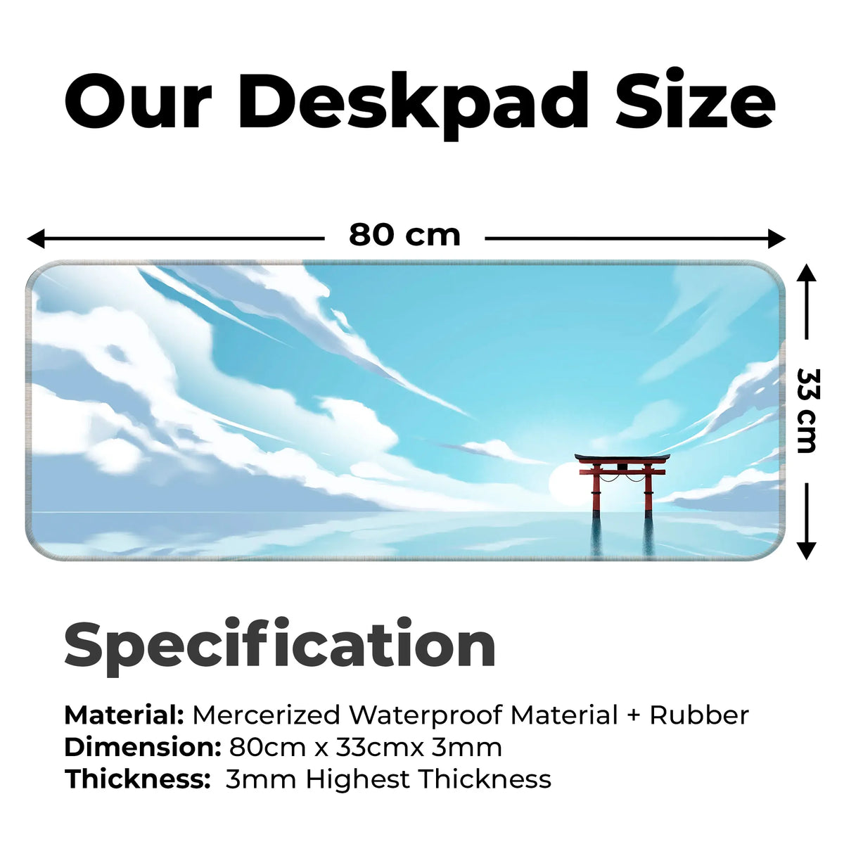 Torii Sunset Deskmat