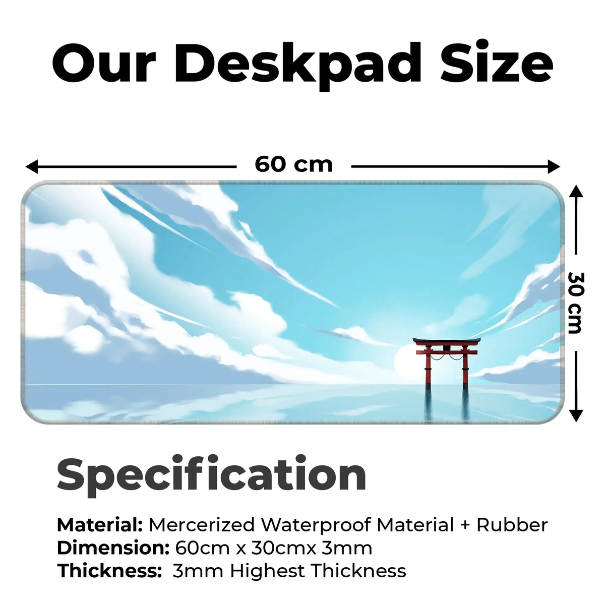 Torii Sunset Deskmat