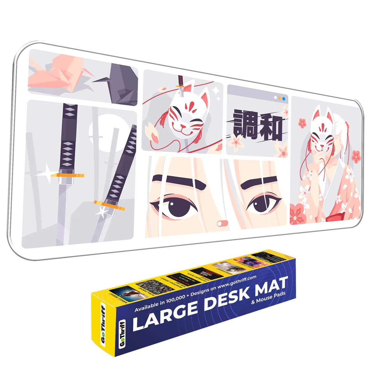 Kitsune Mask Deskmat