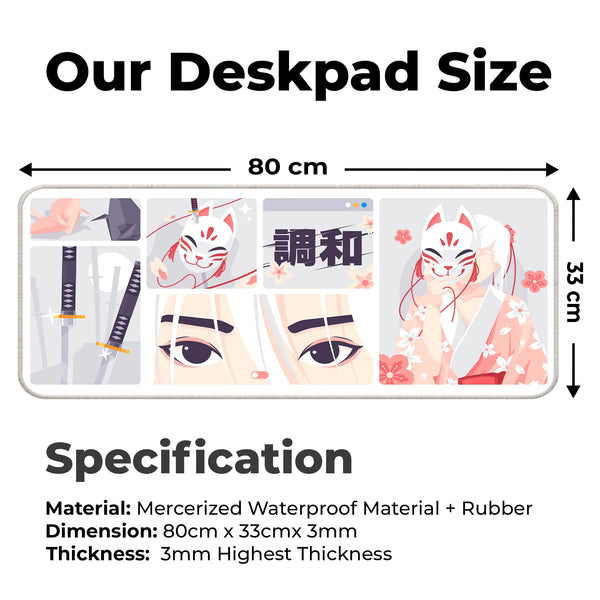 Kitsune Mask Deskmat