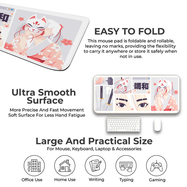 Kitsune Mask Deskmat