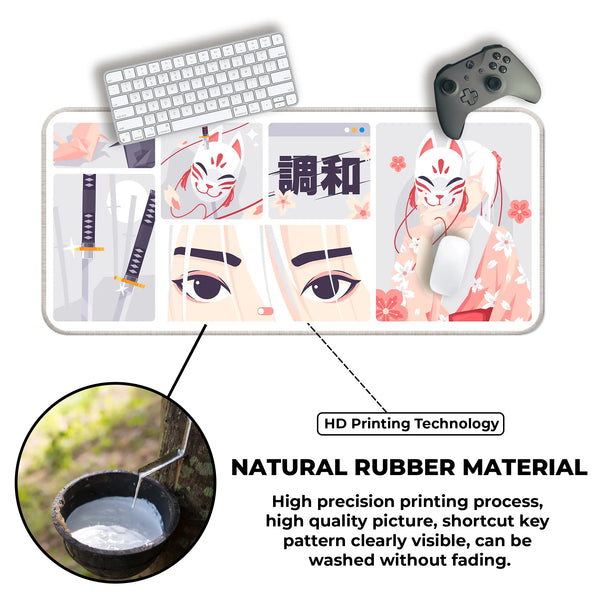 Kitsune Mask Deskmat