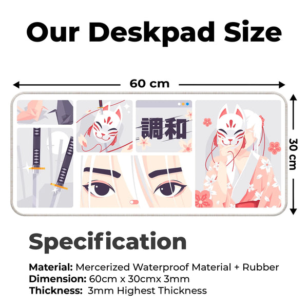 Kitsune Mask Deskmat