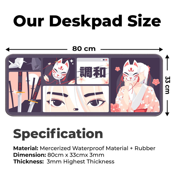Kitsune Mask Deskmat