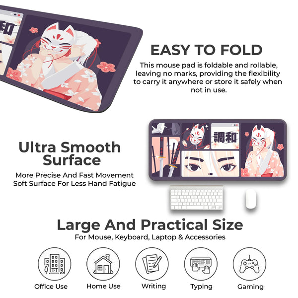 Kitsune Mask Deskmat