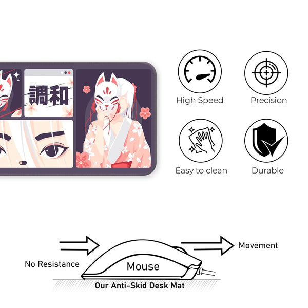 Kitsune Mask Deskmat
