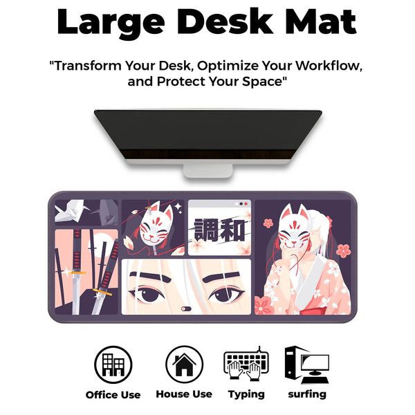 Kitsune Mask Deskmat
