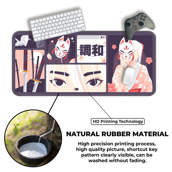 Kitsune Mask Deskmat