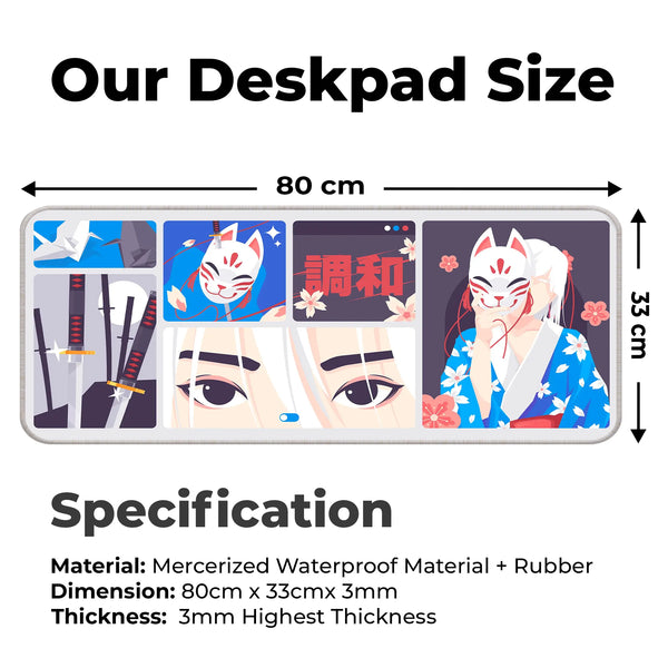 Kitsune Mask Deskmat