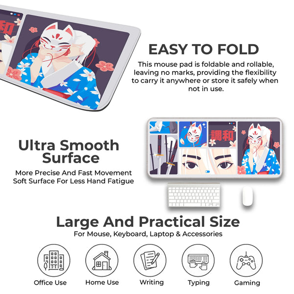 Kitsune Mask Deskmat