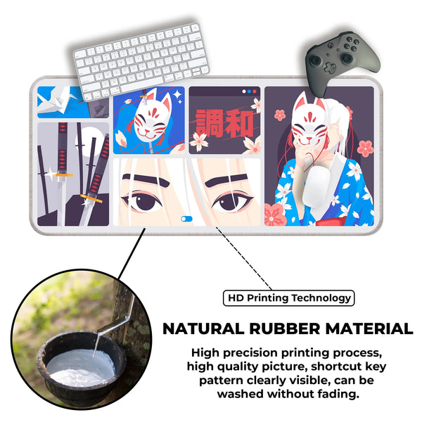 Kitsune Mask Deskmat