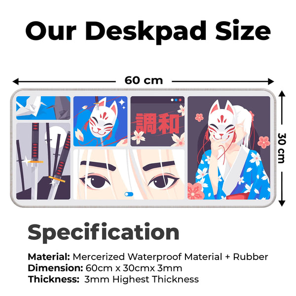 Kitsune Mask Deskmat