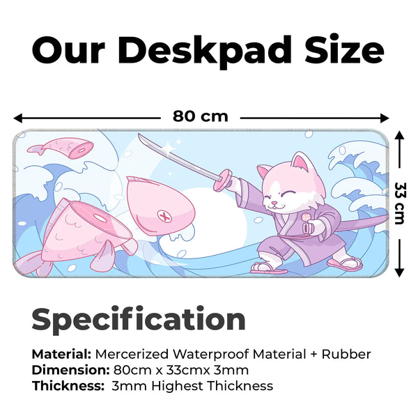 Japanese Cat Deskmat