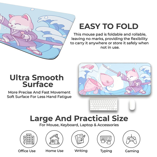 Japanese Cat Deskmat