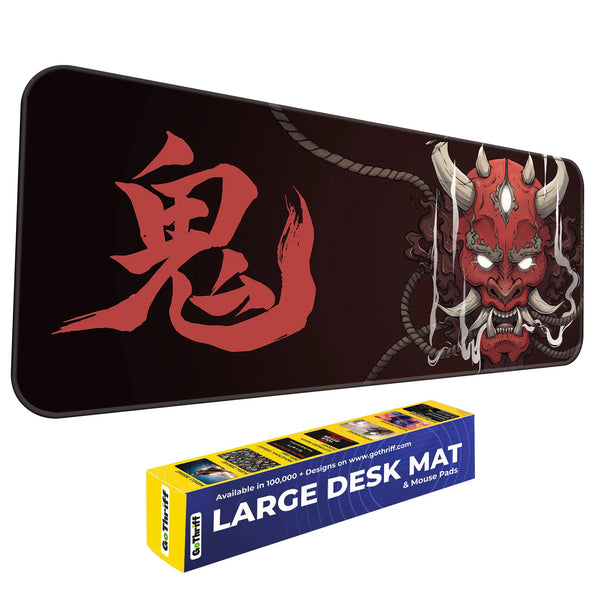 Crimson Oni Wrath Deskmat