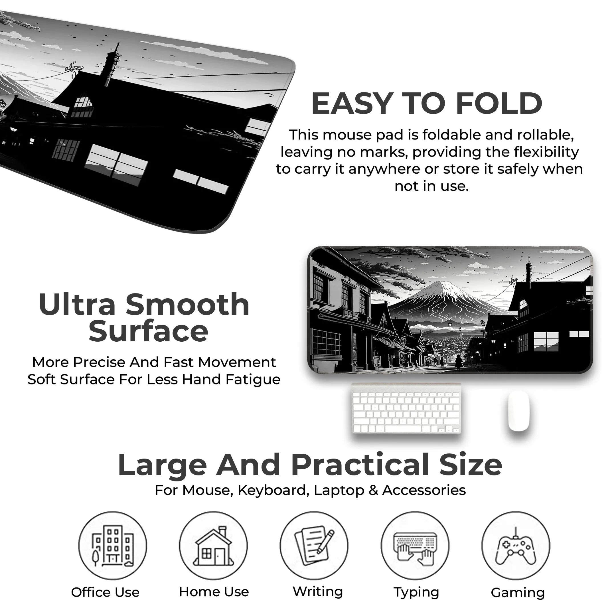 Fuji Noir Deskmat